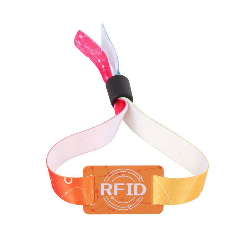 125Khz ID Rfid Nylon Gelang Jarak Tenun Wristbands