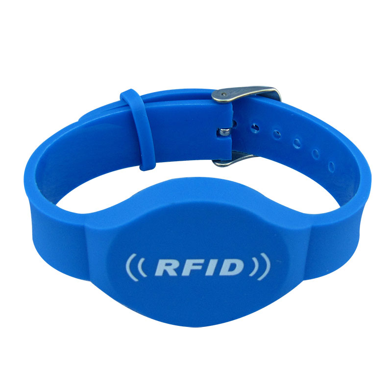 13.56MHZ MF Programmable Waterproof Ic RFID PVC Gelang Karet Kanggo Sauna